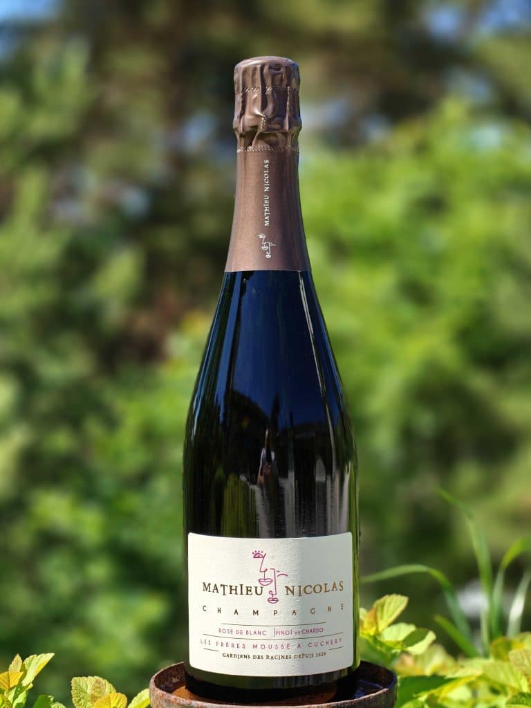 Champagne Mathieu Nicolas Rose de Blanc Extra Brut KRAN.vin Champagne Mathieu Nicolas Rose de Blanc Extra Brut KRAN.vin